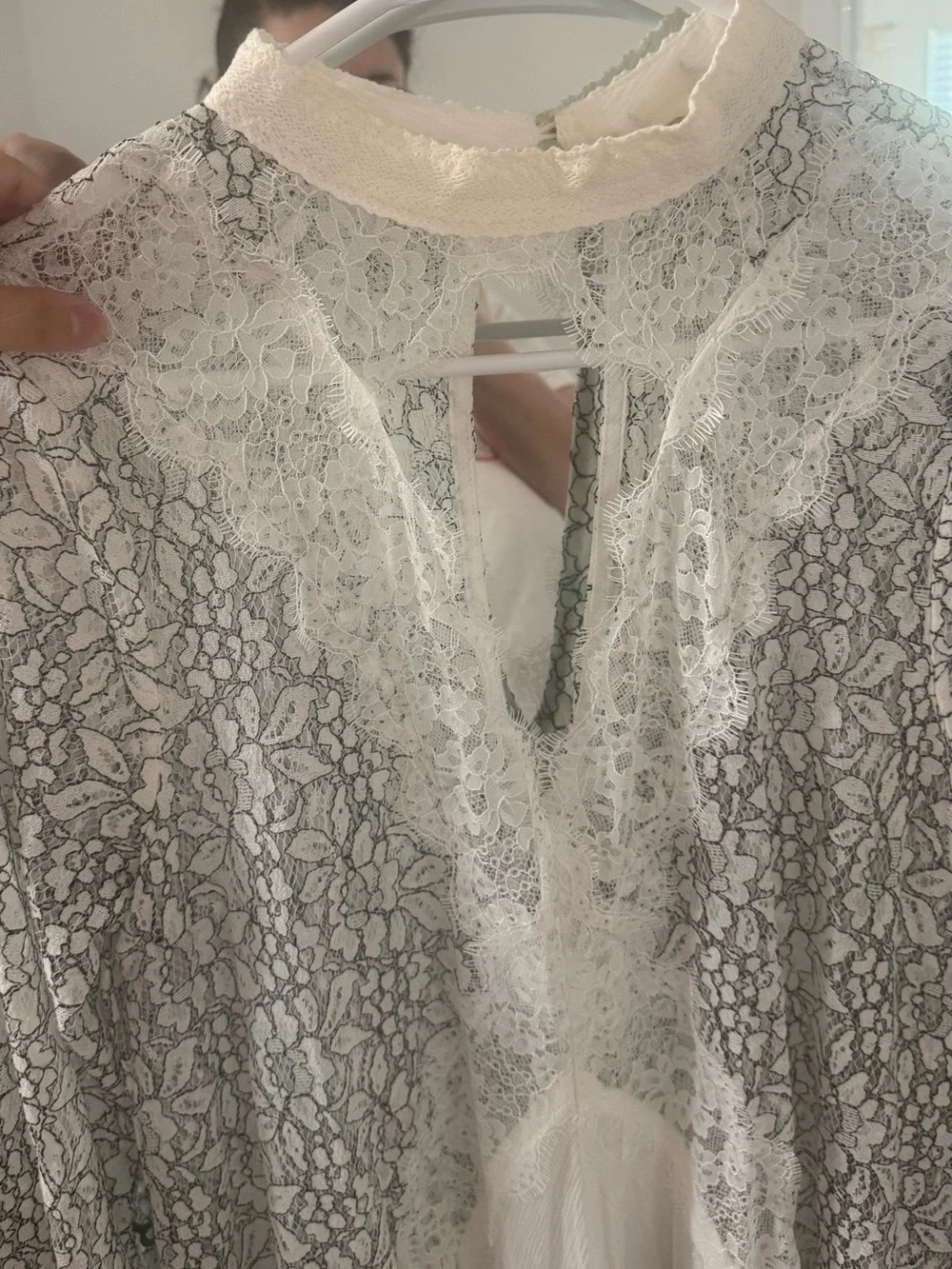 LIKE NEW Free People Tell Tale Cutout Lace Tunic